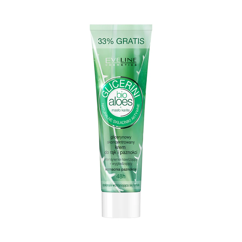 Hand and nail cream with aloe extract