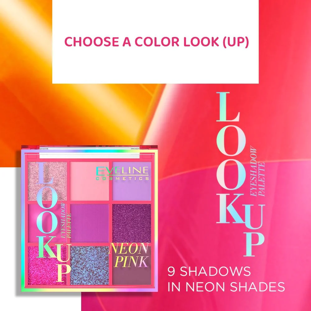 Neon Pink palette of 9 eyeshadows - Image 3